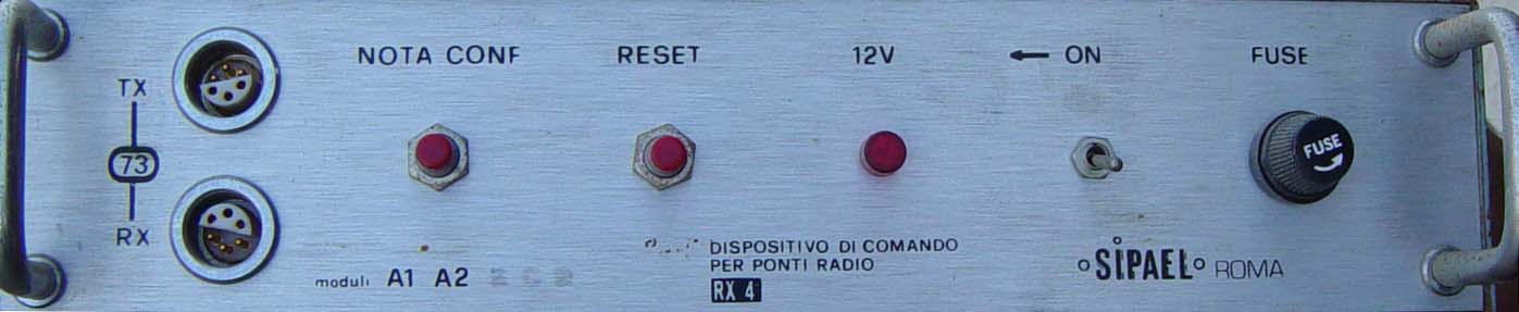 Dispositivo di comando per ponti radio progettato dal mitico Sileno Pajoncini 